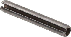 Value Collection - 2.5mm Diam x 16mm Long Slotted Spring Pin - Grade 1070-1080 Steel, Plain Finish - Apex Tool & Supply