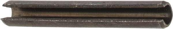 Value Collection - 2.5mm Diam x 20mm Long Slotted Spring Pin - Grade 1070-1080 Steel, Plain Finish - Apex Tool & Supply