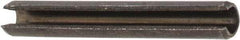 Value Collection - 2.5mm Diam x 20mm Long Slotted Spring Pin - Grade 1070-1080 Steel, Plain Finish - Apex Tool & Supply