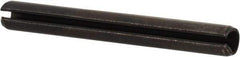 Value Collection - 2.5mm Diam x 22mm Long Slotted Spring Pin - Grade 1070-1080 Steel, Plain Finish - Apex Tool & Supply