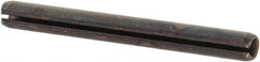 Value Collection - 2.5mm Diam x 24mm Long Slotted Spring Pin - Grade 1070-1080 Steel, Plain Finish - Apex Tool & Supply