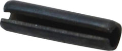Value Collection - 3mm Diam x 12mm Long Slotted Spring Pin - Grade 1070-1080 Steel, Plain Finish - Apex Tool & Supply