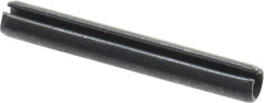 Value Collection - 3mm Diam x 22mm Long Slotted Spring Pin - Grade 1070-1080 Steel, Plain Finish - Apex Tool & Supply