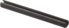 Value Collection - 3mm Diam x 26mm Long Slotted Spring Pin - Grade 1070-1080 Steel, Plain Finish - Apex Tool & Supply