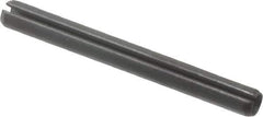 Value Collection - 3mm Diam x 30mm Long Slotted Spring Pin - Grade 1070-1080 Steel, Plain Finish - Apex Tool & Supply