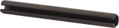Value Collection - 3.5mm Diam x 32mm Long Slotted Spring Pin - Grade 1070-1080 Steel, Plain Finish - Apex Tool & Supply