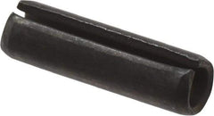 Value Collection - 4mm Diam x 14mm Long Slotted Spring Pin - Grade 1070-1080 Steel, Plain Finish - Apex Tool & Supply