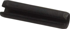 Value Collection - 4mm Diam x 16mm Long Slotted Spring Pin - Grade 1070-1080 Steel, Plain Finish - Apex Tool & Supply
