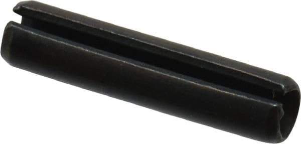 Value Collection - 4mm Diam x 18mm Long Slotted Spring Pin - Grade 1070-1080 Steel, Plain Finish - Apex Tool & Supply