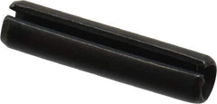 Value Collection - 4mm Diam x 18mm Long Slotted Spring Pin - Grade 1070-1080 Steel, Plain Finish - Apex Tool & Supply
