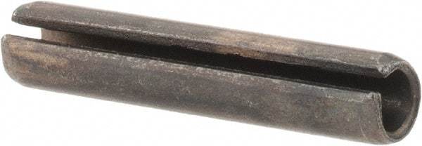 Value Collection - 4mm Diam x 20mm Long Slotted Spring Pin - Grade 1070-1080 Steel, Plain Finish - Apex Tool & Supply