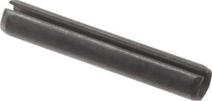 Value Collection - 4mm Diam x 26mm Long Slotted Spring Pin - Grade 1070-1080 Steel, Plain Finish - Apex Tool & Supply
