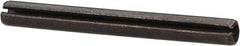 Value Collection - 4mm Diam x 40mm Long Slotted Spring Pin - Grade 1070-1080 Steel, Plain Finish - Apex Tool & Supply