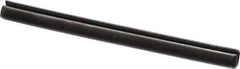 Value Collection - 4mm Diam x 50mm Long Slotted Spring Pin - Grade 1070-1080 Steel, Plain Finish - Apex Tool & Supply