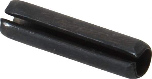 Value Collection - 5mm Diam x 20mm Long Slotted Spring Pin - Grade 1070-1080 Steel, Plain Finish - Apex Tool & Supply