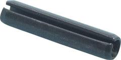 Value Collection - 5mm Diam x 24mm Long Slotted Spring Pin - Grade 1070-1080 Steel, Plain Finish - Apex Tool & Supply