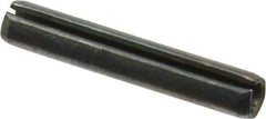Value Collection - 5mm Diam x 30mm Long Slotted Spring Pin - Grade 1070-1080 Steel, Plain Finish - Apex Tool & Supply