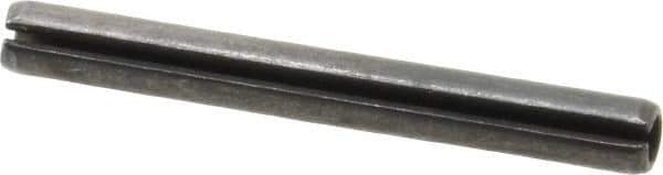 Value Collection - 5mm Diam x 45mm Long Slotted Spring Pin - Grade 1070-1080 Steel, Plain Finish - Apex Tool & Supply