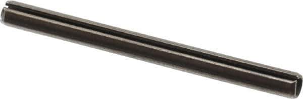 Value Collection - 5mm Diam x 60mm Long Slotted Spring Pin - Grade 1070-1080 Steel, Plain Finish - Apex Tool & Supply