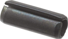 Value Collection - 6mm Diam x 16mm Long Slotted Spring Pin - Grade 1070-1080 Steel, Plain Finish - Apex Tool & Supply