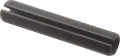 Value Collection - 6mm Diam x 32mm Long Slotted Spring Pin - Grade 1070-1080 Steel, Plain Finish - Apex Tool & Supply