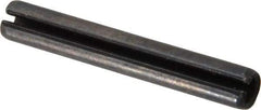 Value Collection - 6mm Diam x 40mm Long Slotted Spring Pin - Grade 1070-1080 Steel, Plain Finish - Apex Tool & Supply