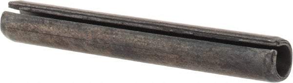 Value Collection - 6mm Diam x 45mm Long Slotted Spring Pin - Grade 1070-1080 Steel, Plain Finish - Apex Tool & Supply