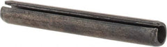 Value Collection - 6mm Diam x 45mm Long Slotted Spring Pin - Grade 1070-1080 Steel, Plain Finish - Apex Tool & Supply