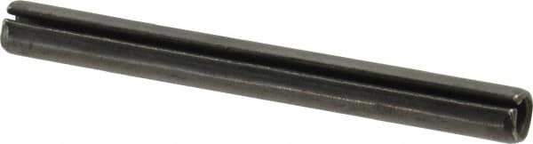 Value Collection - 6mm Diam x 60mm Long Slotted Spring Pin - Grade 1070-1080 Steel, Plain Finish - Apex Tool & Supply