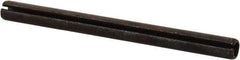 Value Collection - 6mm Diam x 75mm Long Slotted Spring Pin - Grade 1070-1080 Steel, Plain Finish - Apex Tool & Supply