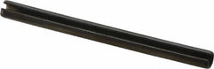 Value Collection - 6mm Diam x 80mm Long Slotted Spring Pin - Grade 1070-1080 Steel, Plain Finish - Apex Tool & Supply