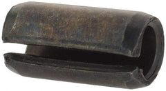 Value Collection - 8mm Diam x 16mm Long Slotted Spring Pin - Grade 1070-1080 Steel, Plain Finish - Apex Tool & Supply