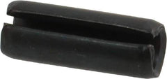 Value Collection - 8mm Diam x 22mm Long Slotted Spring Pin - Grade 1070-1080 Steel, Plain Finish - Apex Tool & Supply