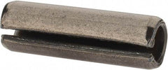 Value Collection - 8mm Diam x 26mm Long Slotted Spring Pin - Grade 1070-1080 Steel, Plain Finish - Apex Tool & Supply