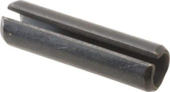 Value Collection - 8mm Diam x 30mm Long Slotted Spring Pin - Grade 1070-1080 Steel, Plain Finish - Apex Tool & Supply