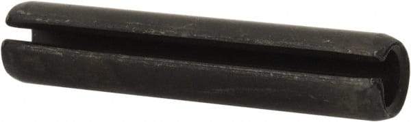 Value Collection - 8mm Diam x 40mm Long Slotted Spring Pin - Grade 1070-1080 Steel, Plain Finish - Apex Tool & Supply