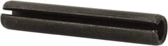 Value Collection - 8mm Diam x 45mm Long Slotted Spring Pin - Grade 1070-1080 Steel, Plain Finish - Apex Tool & Supply