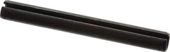 Value Collection - 8mm Diam x 70mm Long Slotted Spring Pin - Grade 1070-1080 Steel, Plain Finish - Apex Tool & Supply
