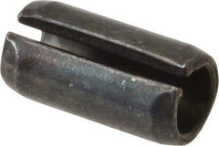 Value Collection - 10mm Diam x 20mm Long Slotted Spring Pin - Grade 1070-1080 Steel, Plain Finish - Apex Tool & Supply