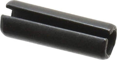 Value Collection - 10mm Diam x 30mm Long Slotted Spring Pin - Grade 1070-1080 Steel, Plain Finish - Apex Tool & Supply