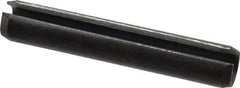 Value Collection - 10mm Diam x 60mm Long Slotted Spring Pin - Grade 1070-1080 Steel, Plain Finish - Apex Tool & Supply