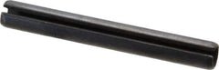 Value Collection - 10mm Diam x 80mm Long Slotted Spring Pin - Grade 1070-1080 Steel, Plain Finish - Apex Tool & Supply