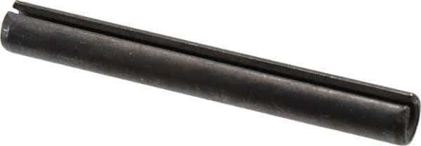Value Collection - 12mm Diam x 100mm Long Slotted Spring Pin - Grade 1070-1080 Steel, Plain Finish - Apex Tool & Supply