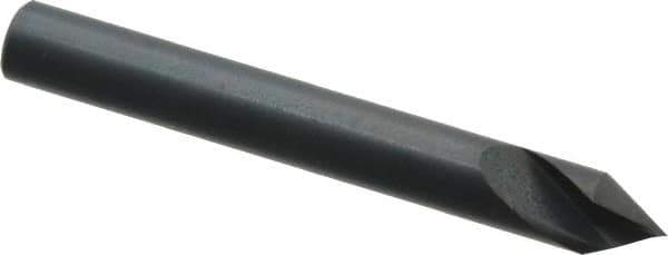 M.A. Ford - 3/16" Head Diam, 3/16" Shank Diam, 1 Flute 60° High Speed Steel Countersink - Bright Finish, 1-1/2" OAL, 0.045" Nose Diam, Single End, Straight Shank, Right Hand Cut - Apex Tool & Supply