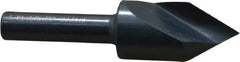 M.A. Ford - 1/2" Head Diam, 1/4" Shank Diam, 1 Flute 60° High Speed Steel Countersink - Bright Finish, 2" OAL, 0.06" Nose Diam, Single End, Straight Shank, Right Hand Cut - Apex Tool & Supply