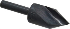 M.A. Ford - 5/8" Head Diam, 1/4" Shank Diam, 1 Flute 60° High Speed Steel Countersink - Bright Finish, 2-1/4" OAL, 0.06" Nose Diam, Single End, Straight Shank, Right Hand Cut - Apex Tool & Supply
