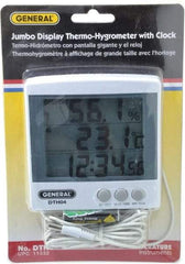 General - 23 to 122°F, 20 to 99% Humidity Range, Thermo-Hygrometer - 6% Relative Humidity Accuracy - Apex Tool & Supply