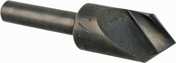 M.A. Ford - 1/2" Head Diam, 1/4" Shank Diam, 1 Flute 82° High Speed Steel Countersink - Apex Tool & Supply