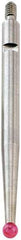 Starrett - 0.8mm Ball Diam, Carbide, Ball Test Indicator Contact Point - 1-5/16" Contact Point Length, Use with Starrett 811 & 811M Dial Test Indicators - Apex Tool & Supply