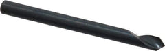 M.A. Ford - 1/8" Head Diam, 1/8" Shank Diam, 1 Flute 90° High Speed Steel Countersink - Bright Finish, 1-1/2" OAL, 0.03" Nose Diam, Single End, Straight Shank, Right Hand Cut - Apex Tool & Supply